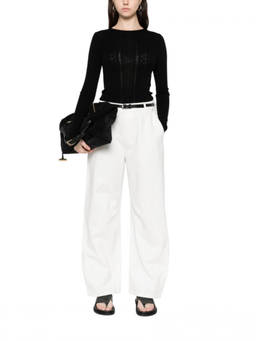 HERSKIND - Black Knitted Round Neck Sweater