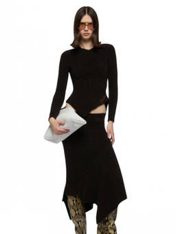 THE ATTICO - Brown V Neck Sweater (M)