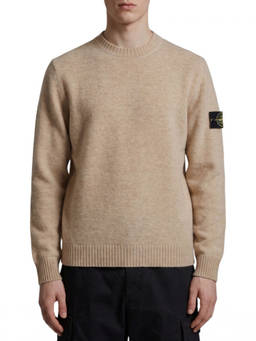 Stone Island - Beige Crew Neck Sweater