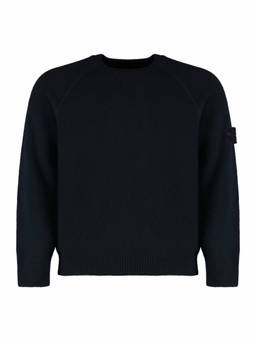 Stone Island - Blue Crew Neck Wool Sweater (XL)