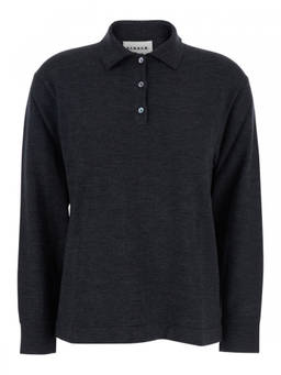 Parosh - Grey Shirt Collar Sweater