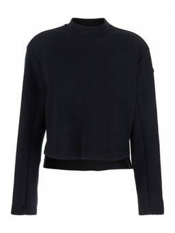 Moncler - Black Solid Mock Collar Sweater