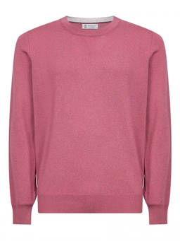 Brunello Cucinelli - Pink Crew Neck Sweater (M)