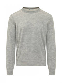 Brunello Cucinelli - Light Grey Textured Sweater