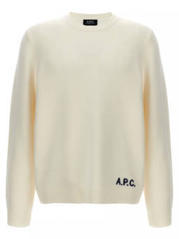 A.P.C. - White Crewneck Sweater (XL)