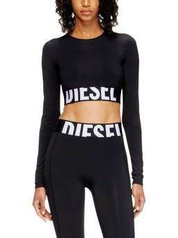 Diesel - Black Logo Crew Neck Sweater