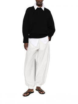 Toteme - Black Cotton Oversized Sweater