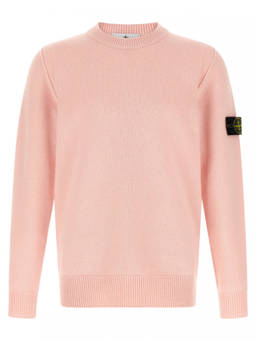Stone Island - Pink Regular Crew Neck Sweater
