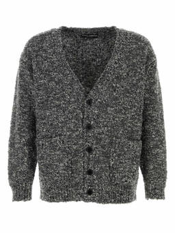 Dolce&Gabbana - Multi Colour V-Neck Textured Cardigan