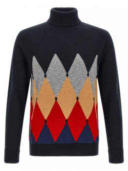 Ballantyne - Blue Turtle Neck Sweater