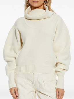 JACQUEMUS - White High-Neck Sweater
