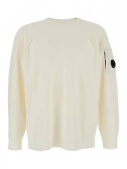 C.P. Company - Off White Logo Sweaters (XL)