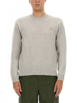 Maison Kitsune - Light Grey Logo Sweaters (2XL)