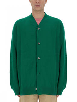 COMME des GARCONS - Green V Neck Cardigans (S)