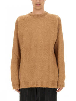 Family First - Beige Crew Neck Sweaters