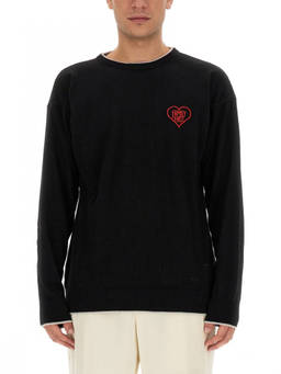 Family First - Black Crew Neck Sweaters