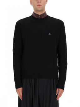 Vivienne Westwood - Black Crew Neck Sweaters