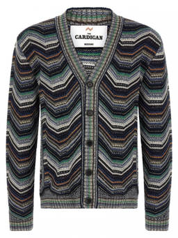 Missoni - Multicolour Chevron V-Neck Cardigan