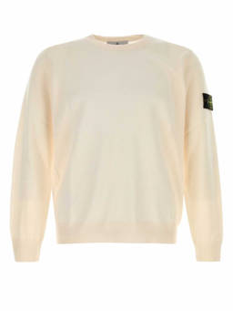 Stone Island - Off White Crew Neck Sweater