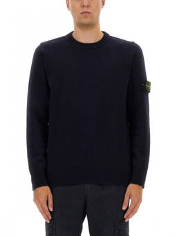 Stone Island - Dark Navy Crew Neck Sweater