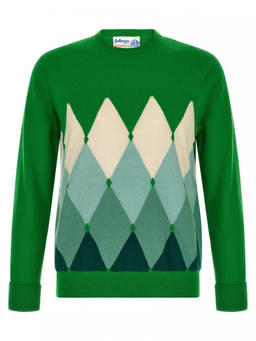 Ballantyne - Green Crew Neck Sweater