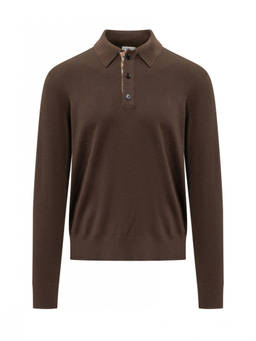 Burberry - Brown Regular Polo Sweater