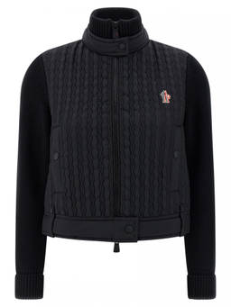 Moncler - Black Zip-Up Cardigan (L)