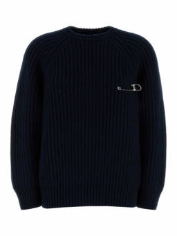 PRADA - Navy Blue Ribbed Sweater (XS)