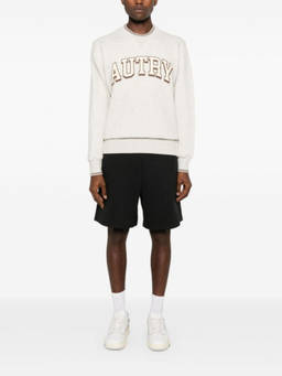 Autry - Light Beige Logo Jersey Sweatshirt