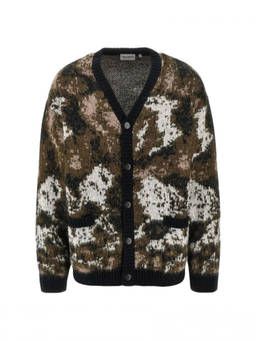 Carhartt - Multi Colour V-Neck Jacquard Cardigan