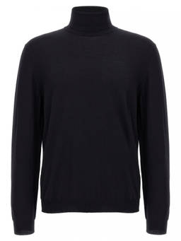 Zanone - Blue Wool Turtleneck Sweater