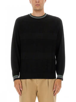 Ps By Paul Smith - Black Crew Neck Sweaters