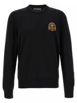 Dolce&Gabbana - Black Crew Neck Sweaters