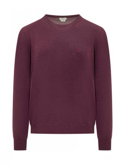 Etro - Maroon Crew Neck Sweaters