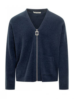 JW Anderson - Navy Blue Zip Up Cardigans
