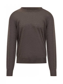 Brunello Cucinelli - Dark Brown Solid Sweaters (M)