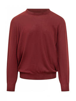 Brunello Cucinelli - Red Solid Regular Sweaters