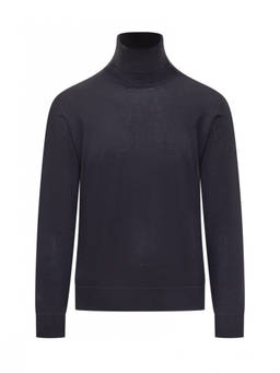 Zegna - Dark Blue Solid Sweaters