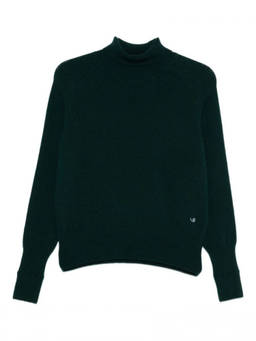 Victoria Beckham - Dark Green Roll-Neck Wool Jumper