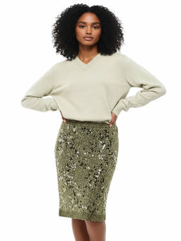 Maison Margiela - Light Green V Neck Sweater