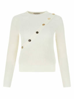 Alexander McQueen - Ivory Stretch Viscose Sweater