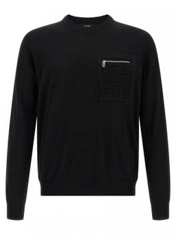Fendi - Black Ff Pocket Sweater