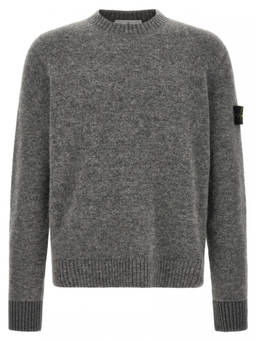 Stone Island - Grey Crew Neck Sweater