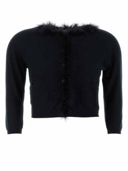 PRADA - Black Wool Cardigan (L)