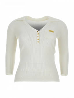 Elisabetta Franchi - White Knitted Sweater