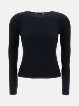 Lisa Yang - Black Crew-Neck Sweater
