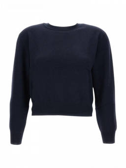 Lisa Yang - Dark Blue Crew-Neck Sweatshirt