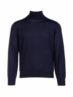 Brunello Cucinelli - Navy Blue Regular Sweater