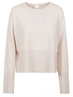 Ct Plage - White Cashmere Crewneck Sweater