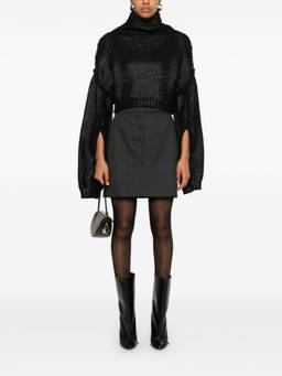 Sportmax - Black Cropped Cotton Sweater